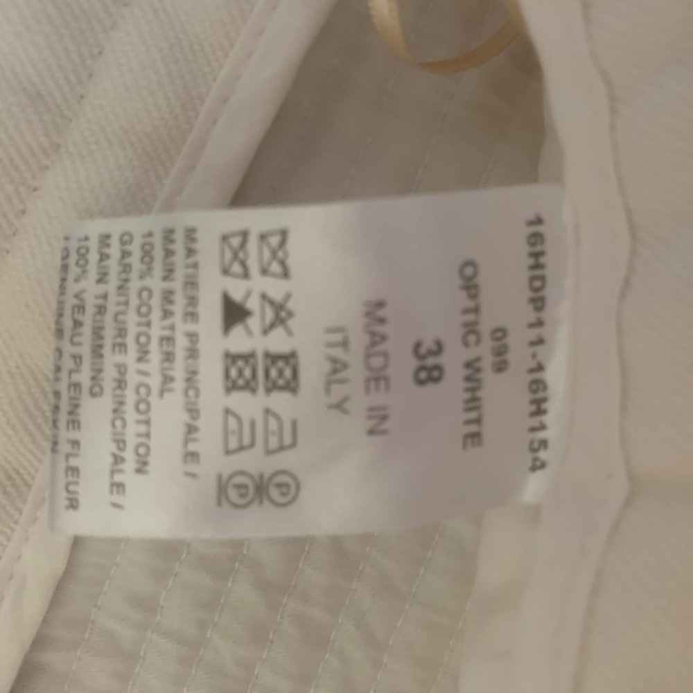 Chloe optic white denim straight leg ankle jeans - Picture 6 of 8